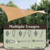 imageSun Shade Canopy  10x13ft Curved Rectangle Sun Shade Sail with UV Protection  Sun Shades Outdoor Patio or Pool Canopy  Sunshades for Patio Yard or Outdoor Activities by Pure Garden BlueSilver