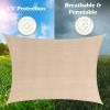 imageSun Shade Canopy  10x13ft Curved Rectangle Sun Shade Sail with UV Protection  Sun Shades Outdoor Patio or Pool Canopy  Sunshades for Patio Yard or Outdoor Activities by Pure Garden BlueCream