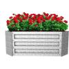 imagePure Garden Galvanized Raised Garden Bed  21quot L x 975quot W x 55quot H Raised Garden Beds Outdoor Hexagonal Planter Box Kit for Flowers Vegetables Fruits or Herbs  Raised Bed Garden Planters235 L x 235 W x 12 H