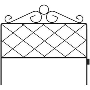 image4Piece Lawn and Flower Bed Edging  Modular NoDig Plastic Fencing for Garden Border  Interlocking Fence for Landscaping by Pure Garden BlackAzalea