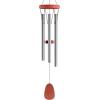 imageMetal and Wood Wind Chimes  28Inch Tuned Metal Chimes  Soothing Tones for Garden Patio Porch or Outdoor Decor by Pure Garden Silver Finish