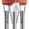 imageMetal and Wood Wind Chimes  28Inch Tuned Metal Chimes  Soothing Tones for Garden Patio Porch or Outdoor Decor by Pure Garden Silver Finish