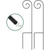imagePure Garden 2Pack 35Inch Tall Shepherds Hooks for Outdoor Bird Feeder Pole Lanterns or Wedding Decor  Metal Shepherd Hooks for Hanging Plants or Hummingbird Feeder Stand2 Pack 35