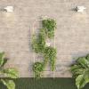 imagePure Garden 50LG5079 Antique White Garden Trellisfor Climbing PlantsAntique White