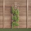 imagePure Garden 50LG5079 Antique White Garden Trellisfor Climbing PlantsAntique White