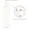 imagePure Garden 50LG5079 Antique White Garden Trellisfor Climbing PlantsAntique White
