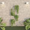 imagePure Garden 50LG5079 Antique White Garden Trellisfor Climbing PlantsAntique White