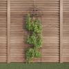 imagePure Garden 50LG5079 Antique White Garden Trellisfor Climbing PlantsBlack