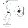 imagePure Garden 50LG5079 Antique White Garden Trellisfor Climbing PlantsBlack