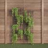 imagePure Garden 50LG5082 Black Garden Trellisfor Climbing PlantsScroll Pattern