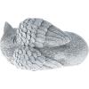 imagePure Garden Cat Memorial Stone  Peaceful Sleeping Kitten Angel Statue for Garden Remembrance Grave Marker and Loss  Pet Sympathy Gift GraySleeping Angel Cat