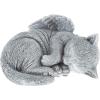 imagePure Garden Cat Memorial Stone  Peaceful Sleeping Kitten Angel Statue for Garden Remembrance Grave Marker and Loss  Pet Sympathy Gift GraySleeping Angel Cat