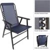 imagePure Garden Folding Camping Chairs  Set of 2 Lawn Chairs with Textilene Fabric and Bungee Suspension  Portable Lounge Seats for Adults NavyNavy