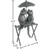 imagePure Garden Frog Couple StatueResin Romantic Animal Figurine for Outdoor Lawn and Garden DcorGreat for Flower Beds Fairy Gardens and MoreCouple Frog