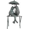 imagePure Garden Frog Couple StatueResin Romantic Animal Figurine for Outdoor Lawn and Garden DcorGreat for Flower Beds Fairy Gardens and MoreCouple Frog
