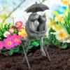 imagePure Garden Frog Couple StatueResin Romantic Animal Figurine for Outdoor Lawn and Garden DcorGreat for Flower Beds Fairy Gardens and MoreCouple Frog