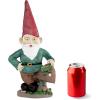 imagePure Garden Lawn Gnome StatueFun Classic Style Resin Figurine for Outdoor Garden DcorGreat for Flower Beds Fairy Gardens Backyards and MoreGnome Statue