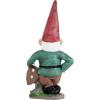 imagePure Garden Lawn Gnome StatueFun Classic Style Resin Figurine for Outdoor Garden DcorGreat for Flower Beds Fairy Gardens Backyards and MoreGnome Statue