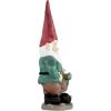 imagePure Garden Lawn Gnome StatueFun Classic Style Resin Figurine for Outdoor Garden DcorGreat for Flower Beds Fairy Gardens Backyards and MoreGnome Statue
