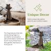 imagePure Garden Meditating Frog Lawn and Garden Dcor Bronze