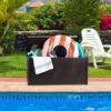 imagePure Garden Outdoor Storage Box  50 Gallon Deck Box for Pool Accessories or Patio Furniture Cushions  Deck Boxes Outdoor Waterproof FadeResistant Package Delivery Boxes for Outside CoffeeBROWN