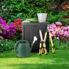 imagePure Garden Outdoor Storage Box  50 Gallon Deck Box for Pool Accessories or Patio Furniture Cushions  Deck Boxes Outdoor Waterproof FadeResistant Package Delivery Boxes for Outside CoffeeBLACK