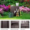imagePure Garden Outdoor Storage Box  50 Gallon Deck Box for Pool Accessories or Patio Furniture Cushions  Deck Boxes Outdoor Waterproof FadeResistant Package Delivery Boxes for Outside CoffeeBROWN