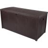 imagePure Garden Outdoor Storage Box  50 Gallon Deck Box for Pool Accessories or Patio Furniture Cushions  Deck Boxes Outdoor Waterproof FadeResistant Package Delivery Boxes for Outside CoffeeBROWN