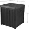 imagePure Garden Outdoor Storage Box  50 Gallon Deck Box for Pool Accessories or Patio Furniture Cushions  Deck Boxes Outdoor Waterproof FadeResistant Package Delivery Boxes for Outside CoffeeBLACK