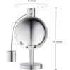 imageTable Top Torch Canister  105in Tall Stainless Steel Refillable Citronella Torches Outdoor  Tabletop Torches for Outside Patio or Deck  Oil Lamp Outdoor Lighting by Pure GardenShort Round