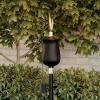 imageTable Top Torch Canister  105in Tall Stainless Steel Refillable Citronella Torches Outdoor  Tabletop Torches for Outside Patio or Deck  Oil Lamp Outdoor Lighting by Pure GardenTall Jar