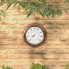 imageWall Thermometer  8Inch Decorative IndoorOutdoor Temperature and Hygrometer Gauge  for Home Patio Porch or Sunroom by Pure Garden SilverCopper