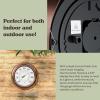imageWall Thermometer  8Inch Decorative IndoorOutdoor Temperature and Hygrometer Gauge  for Home Patio Porch or Sunroom by Pure Garden SilverCopper