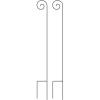 imagePure Garden 2Pack 35Inch Tall Shepherds Hooks for Outdoor Bird Feeder Pole Lanterns or Wedding Decor  Metal Shepherd Hooks for Hanging Plants or Hummingbird Feeder Stand2 Pack 65