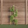 imagePure Garden 50LG5079 Antique White Garden Trellisfor Climbing PlantsAntique White