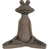 imagePure Garden Meditating Frog Lawn and Garden Dcor Bronze