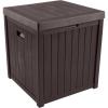 imagePure Garden Outdoor Storage Box  50 Gallon Deck Box for Pool Accessories or Patio Furniture Cushions  Deck Boxes Outdoor Waterproof FadeResistant Package Delivery Boxes for Outside CoffeeBROWN