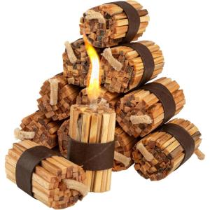 imageFire Starter Sticks 20Pack with Storage Box  Pine Wood Firestarter Kindling Bundles  Indoor or Outdoor Fire Starters for Campfires Grills Wood Stoves Firepits or Fireplaces by Kings County Tools20Pack