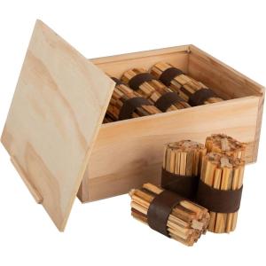 imageFire Starter Sticks 20Pack with Storage Box  Pine Wood Firestarter Kindling Bundles  Indoor or Outdoor Fire Starters for Campfires Grills Wood Stoves Firepits or Fireplaces by Kings County Tools20Pack w Box