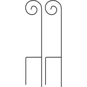 imagePure Garden 2Pack 35Inch Tall Shepherds Hooks for Outdoor Bird Feeder Pole Lanterns or Wedding Decor  Metal Shepherd Hooks for Hanging Plants or Hummingbird Feeder Stand2 Pack 35