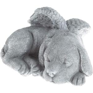 imagePure Garden Cat Memorial Stone  Peaceful Sleeping Kitten Angel Statue for Garden Remembrance Grave Marker and Loss  Pet Sympathy Gift GraySleeping Angel Dog