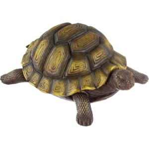 imagePure Garden Lawn Gnome StatueFun Classic Style Resin Figurine for Outdoor Garden DcorGreat for Flower Beds Fairy Gardens Backyards and MoreTurtle Statue
