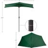 image9ft Half UmbrellaForest Green