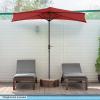 image9ft Half UmbrellaRed