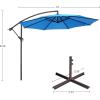 imageOffset Patio Umbrella with Sturdy Steel Ribs and Vertical TiltBlue