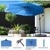 imageOffset Patio Umbrella with Sturdy Steel Ribs and Vertical TiltBlue