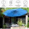 imageOffset Patio Umbrella with Sturdy Steel Ribs and Vertical TiltBlue