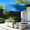 imageOffset Patio Umbrella with Sturdy Steel Ribs and Vertical TiltBlue