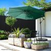 imageOffset Patio Umbrella with Sturdy Steel Ribs and Vertical TiltGreen