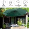 imageOffset Patio Umbrella with Sturdy Steel Ribs and Vertical TiltGreen